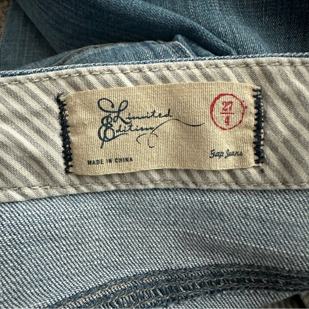 GAP Blue Denim A-Line Skirt - Picture 8 of 11